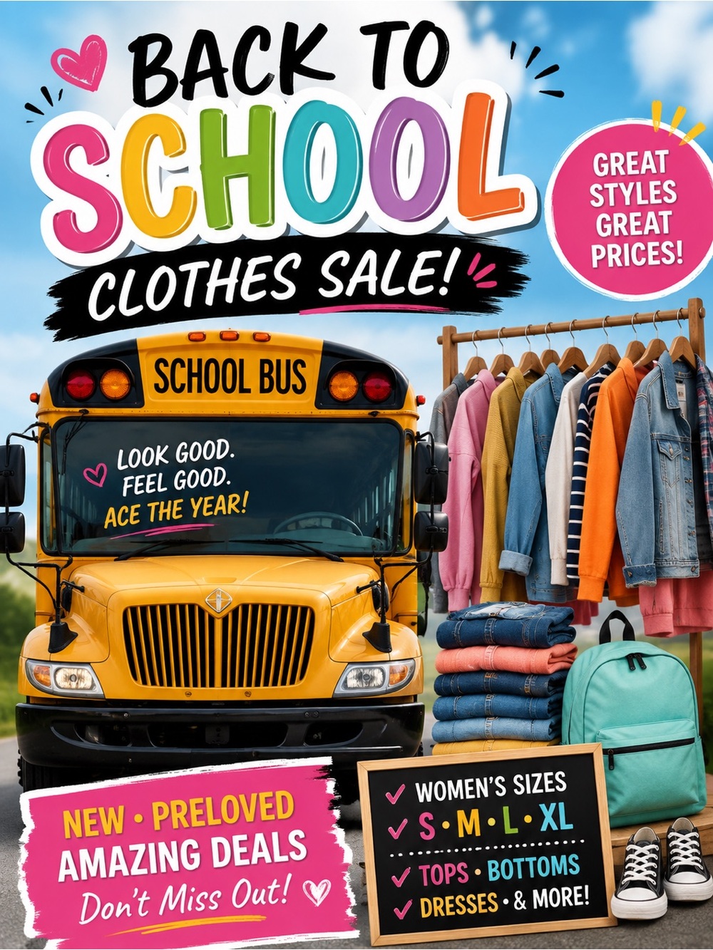 🚌🎒 BACK TO SCHOOL CLOTHES SALE!